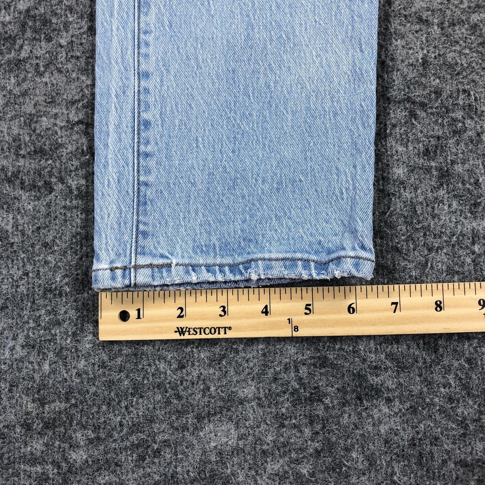 Madewell Jeans Mens 31x34 Blue Light Wash Slim Tapered Denim Pants Stretch - Picture 13 of 16